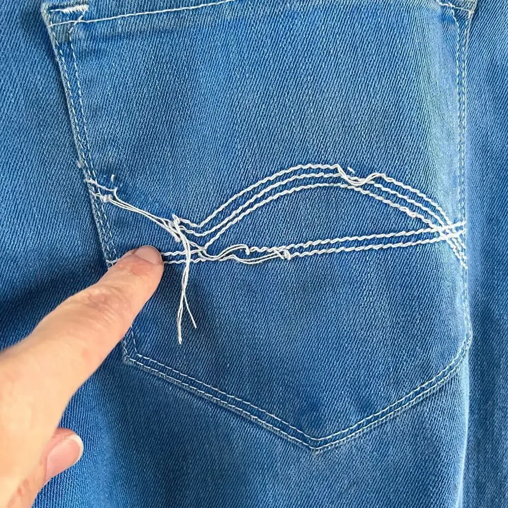 Guess Jeans Men's Vintage Bright Blue Straight Leg Jeans Size 33